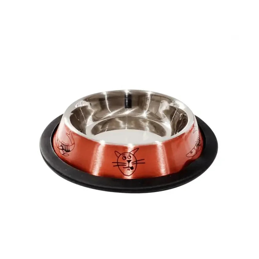 Comedero Gatos Acero Inoxidable Laqueado 150ml